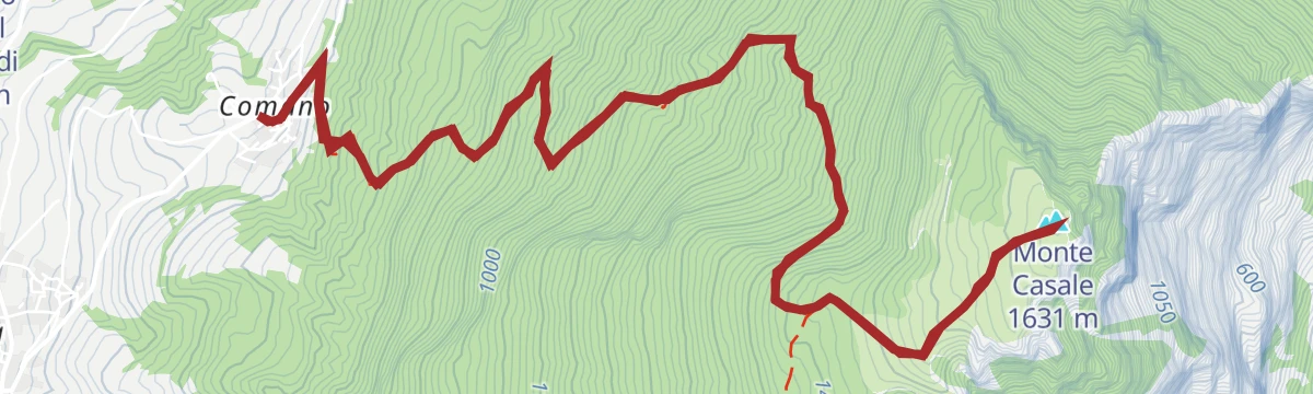 Route map: Monte Casale